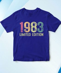 t shirt royal vintage 1983 38 anni compleanno uomo donna regalo divertente maglietta JFzbp
