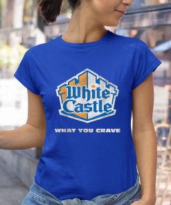 t shirt royal white castle distressed logo oOMhk