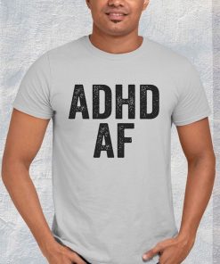 t shirt sport grey adhd af attention deficit hyperactive Awo42