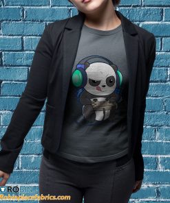 t shirt sport grey cute gaming panda video game computer video game pc hZtNV