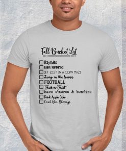 t shirt sport grey fall bucket list W4pgY