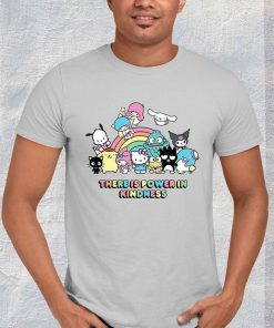 t shirt sport grey hello kitty and friends there is power in kindness 8PefY