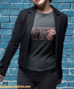 t shirt sport grey i just really like pigs2C ok OO9Xg