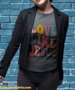 t shirt sport grey love like jesus religious god christian words arTXd