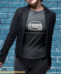 t shirt sport grey miata is always the answer qcXCP
