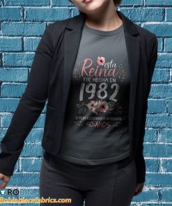 t shirt sport grey mujer 40 aC3B1os regalo de cumpleaC3B1os mujer hecha en 1982 40 aC3B1os camiseta mjpYT