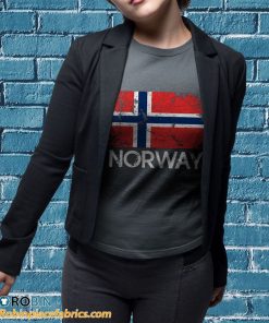 t shirt sport grey norwegian flag EjLM1