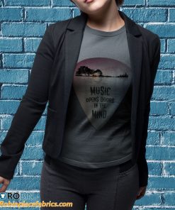 t shirt sport grey on back distressed guitar pick lake reflections music guitar ALM0l