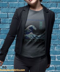 t shirt sport grey vintage asia great wave off kanagawa japan sLWB3