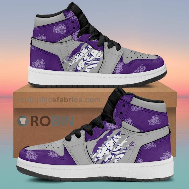 TCU Horned Frogs Air Sneakers 1 – Scrath Style NCAA AJ1 Sneakers