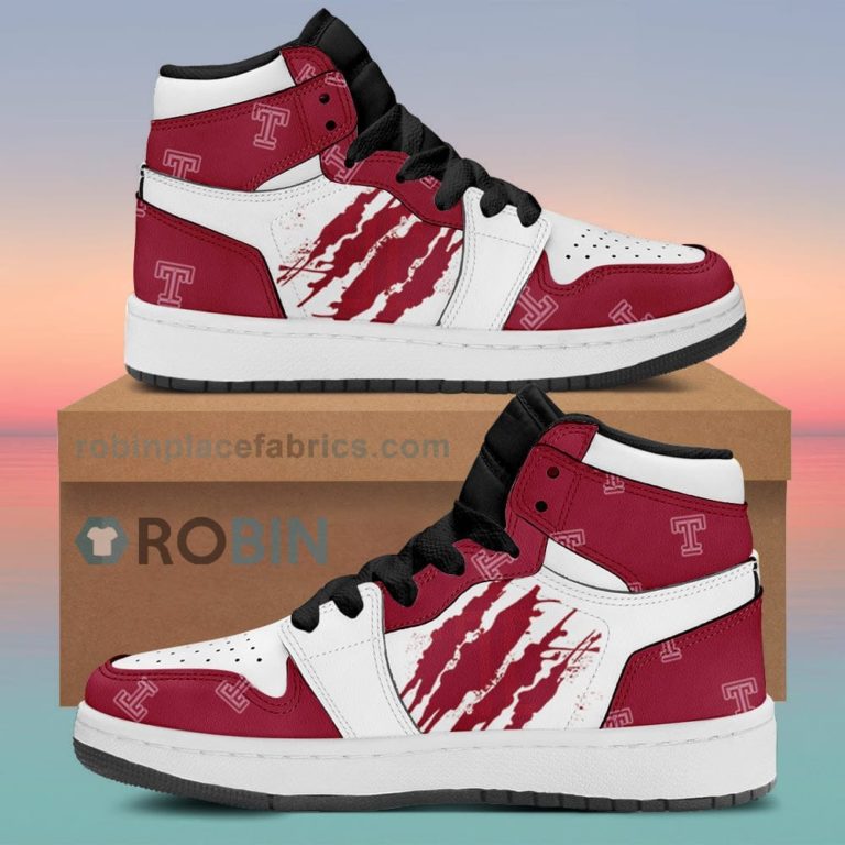 Temple Owls Air Sneakers 1 – Scrath Style NCAA AJ1 Sneakers