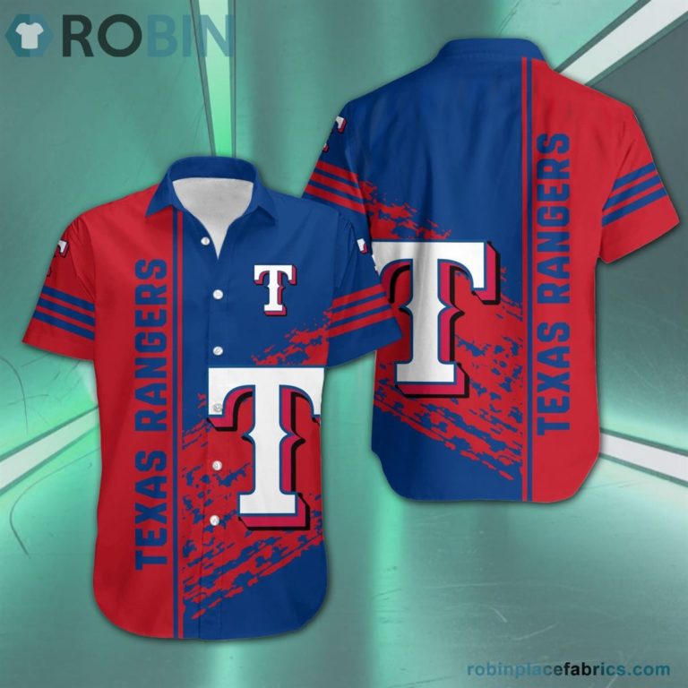 Texas Rangers – MLB Short Sleeve Button Down Hawaiian Shirt