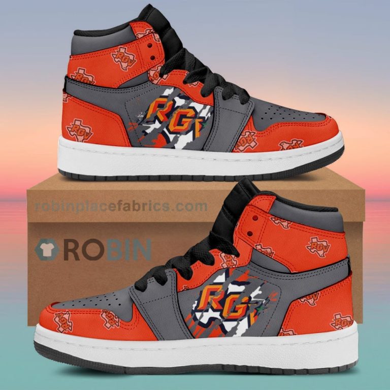 Texas-Rio Grande Valley Vaqueros Air Sneakers 1 – Scrath Style NCAA AJ1 Sneakers