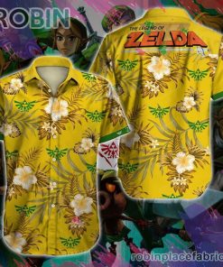 The Legend Of Zelda Hawaiian Shirt, Casual Short Sleeve Shirt