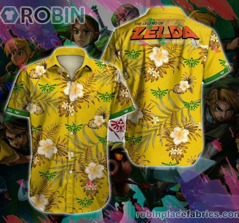 The Legend Of Zelda Hawaiian Shirt, Casual Short Sleeve Shirt