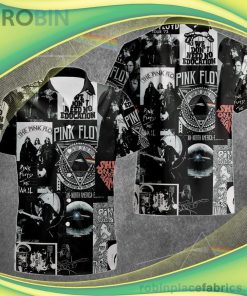 The Pink Floyd The Wall Short Sleeve Button Down Hawaiian Shirt The Pink Floyd The Wall Short Sleeve Button Down Hawaiian Shirt