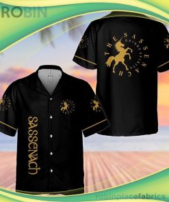 The Sassenah Unique Spirits Short Sleeve Button Down Hawaiian Shirt The Sassenah Unique Spirits Short Sleeve Button Down Hawaiian Shirt