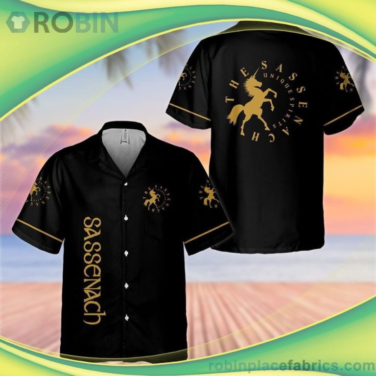 The Sassenah Unique Spirits Short Sleeve Button Down Hawaiian Shirt