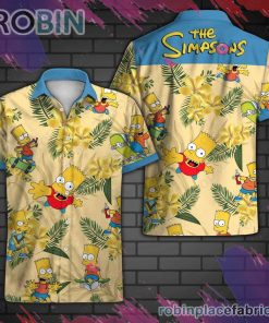 The Simpsons Hawaiian Shirt, Casual Short Sleeve Shirt The Simpsons Hawaiian Shirt, Casual Short Sleeve Shirt