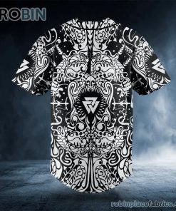 The Valknut Tribal Viking Custom Baseball Jersey