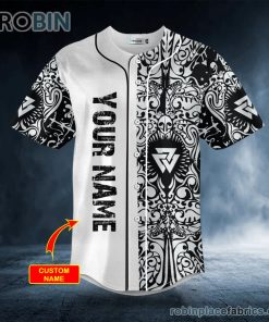 the valknut tribal viking custom baseball jersey 408 3rFez