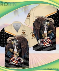Tito’s Eagle Short Sleeve Button Down Hawaiian Shirt