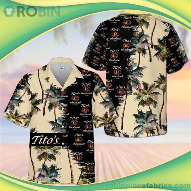 Tito’s Short Sleeve Button Down Hawaiian Shirt