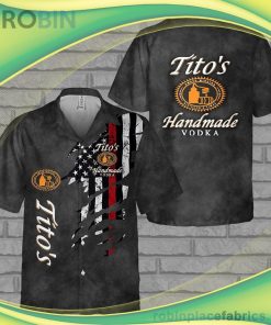 Tito’s Smoke Short Sleeve Button Down Hawaiian Shirt