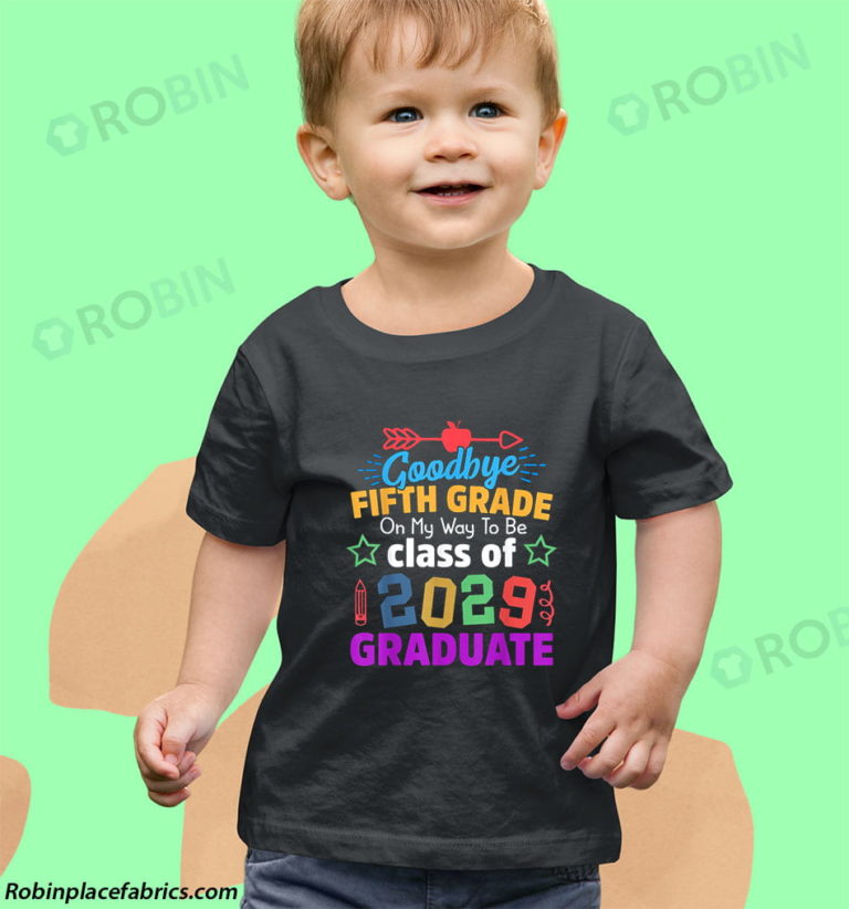 Goodbye 5th grade Class of 2029 Grad Hello 6th grade T-shirt & Raglan for Kid