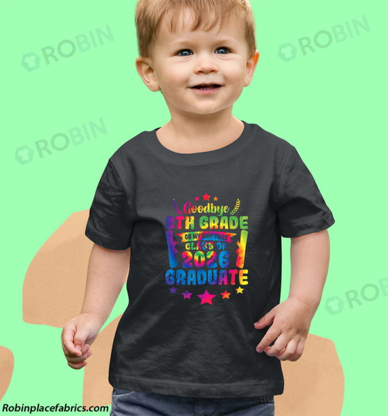 Goodbye 8th Grade Class Of 2026 Graduate 8th Grade Tie dye T-shirt & Raglan for Kid