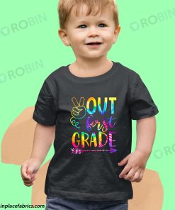 toddler t shirt peace out first 1st grade happy last day of school tie dye eU1mk