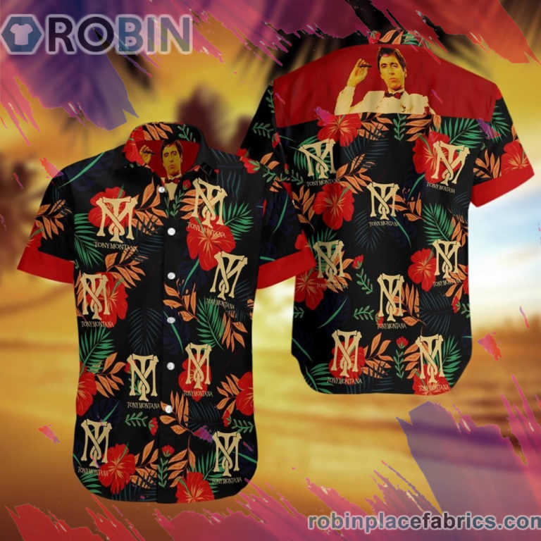 Tony Montana Hawaiian Shirt, Casual Short Sleeve Shirt