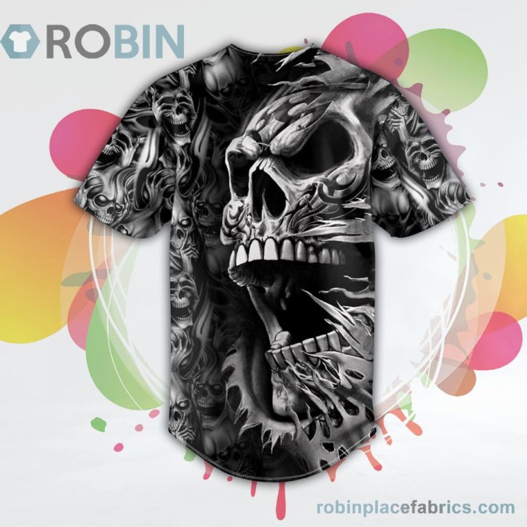 Tribal Metal Breakthrough Skull Baseball Jersey RB6725
