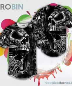 Tribal Metal Breakthrough Skull Baseball Jersey RB6725