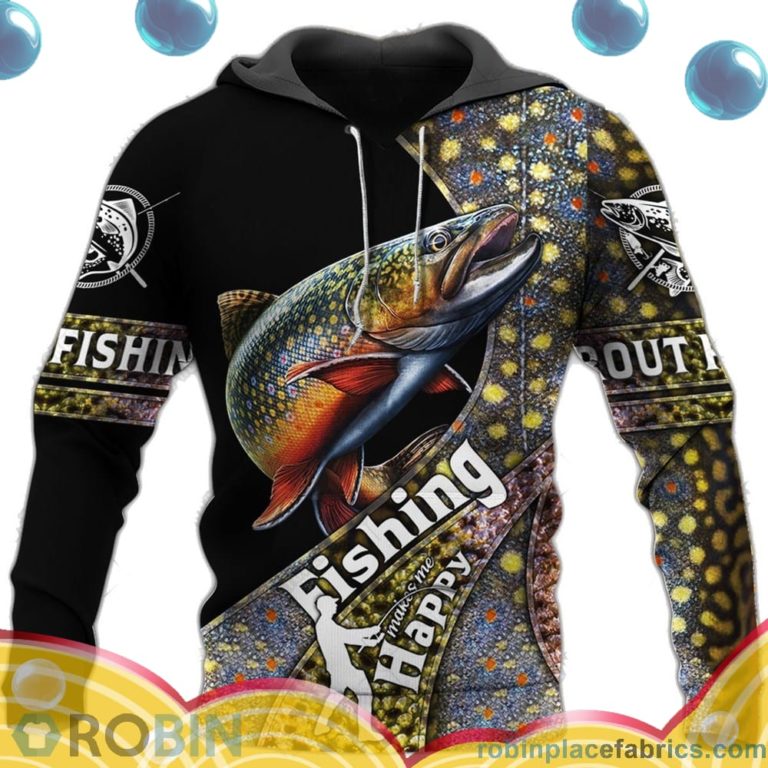 Trout Fishing Make Me Happy All Over Print – AOP Shirt