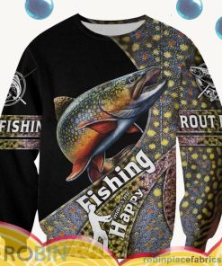 Trout Fishing Make Me Happy All Over Print – AOP Shirt Trout Fishing Make Me Happy All Over Print – AOP Shirt