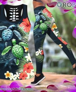 Turtle Hawaii Tank Top Legging Set