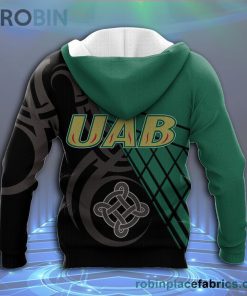 UAB Blazers All Over Print 3D Hoodie Pattern Celtic – NCAA