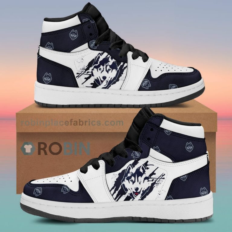 UConn Huskies Air Sneakers 1 – Scrath Style NCAA AJ1 Sneakers