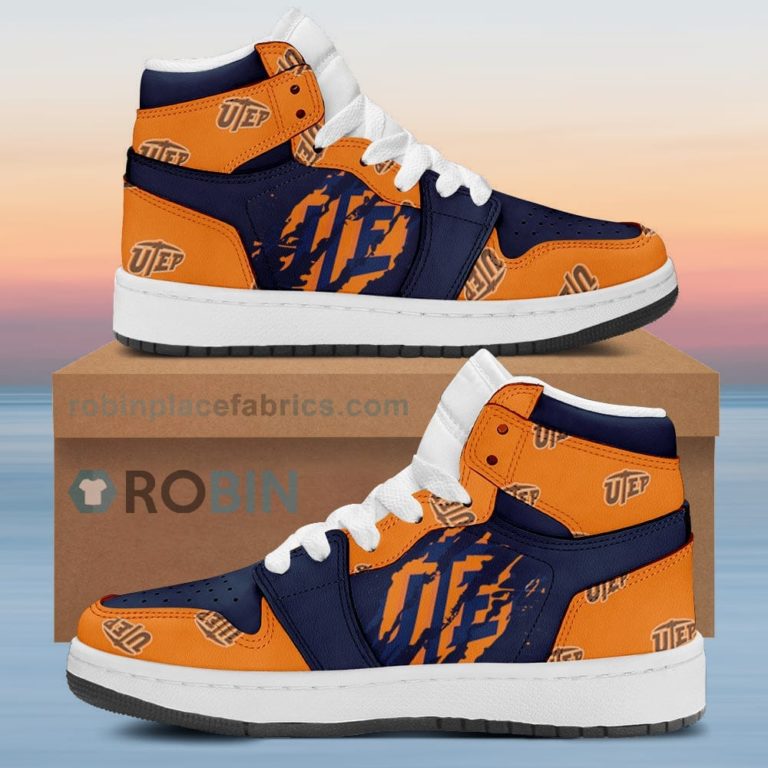 UTEP Miners Air Sneakers 1 – Scrath Style NCAA AJ1 Sneakers