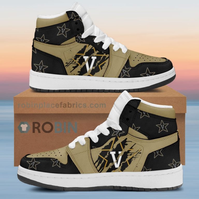 Vanderbilt Commodores Air Sneakers 1 – Scrath Style NCAA AJ1 Sneakers