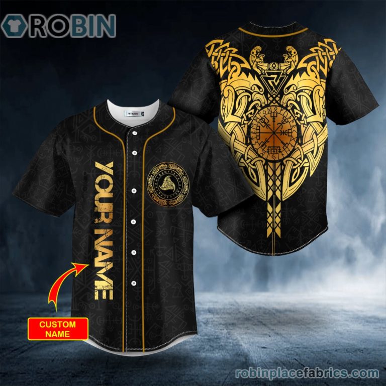 Viking Blood Eagle Tattoo Custom Baseball Jersey