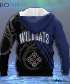 Villanova Wildcats All Over Print 3D Hoodie Pattern Celtic – NCAA
