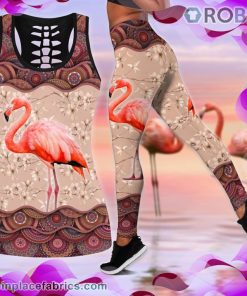 Vintage Flamingo Tank Top Legging Set