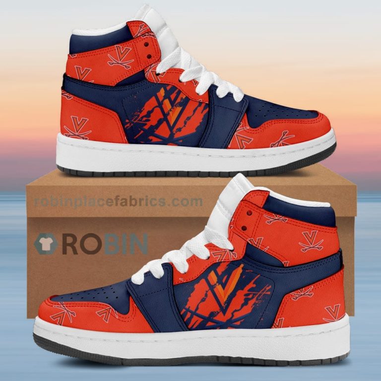 Virginia Cavaliers Air Sneakers 1 – Scrath Style NCAA AJ1 Sneakers