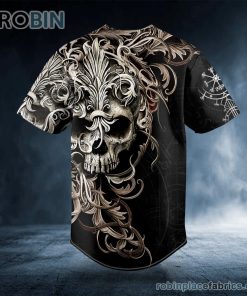 Warrior Skull King Viking Custom Baseball Jersey Warrior Skull King Viking Custom Baseball Jersey