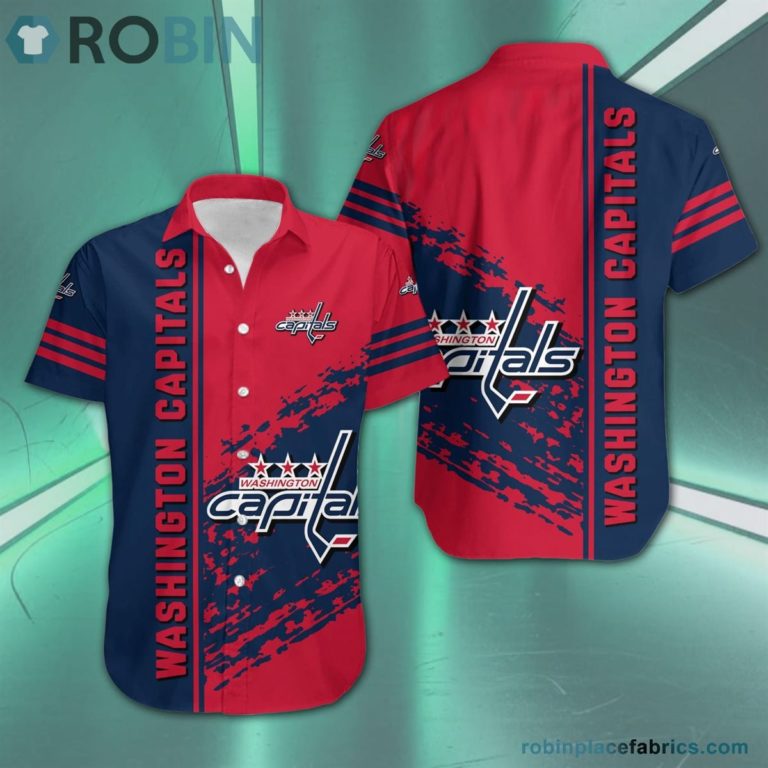 Washington Capitals – NHL Short Sleeve Button Down Hawaiian Shirt