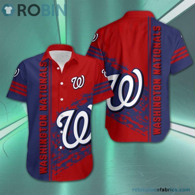 Washington Nationals – MLB Short Sleeve Button Down Hawaiian Shirt