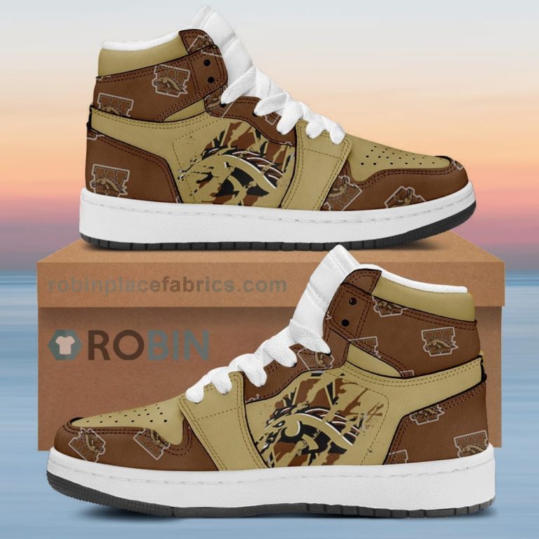 Western Michigan Broncos Air Sneakers 1 – Scrath Style NCAA AJ1 Sneakers