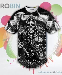 white fatal shears grim reaper skull baseball jersey rb217387 xasIg